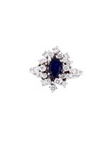 Ringe Damiani Dame Mimosa in Weißgold Zaffiro 1.20 Ct 81077403 - 81077403